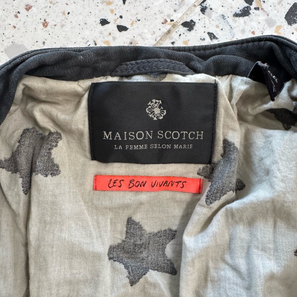 Scotch & Soda Gray and Black Star Patterned Lining - Picture 9 of 10